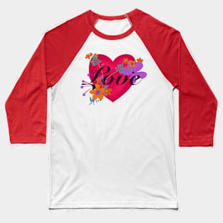 Love and flowers Baseball T-Shirt